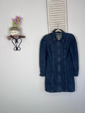 ALEXA CHUNG DENIM MINI DRESS